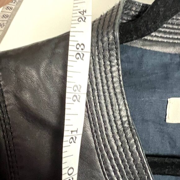 GERARD DAREL "Cracker" Moto Jacket Sz 38 / Small 100% Lamb Leather Buttery Soft - Picture 9 of 14